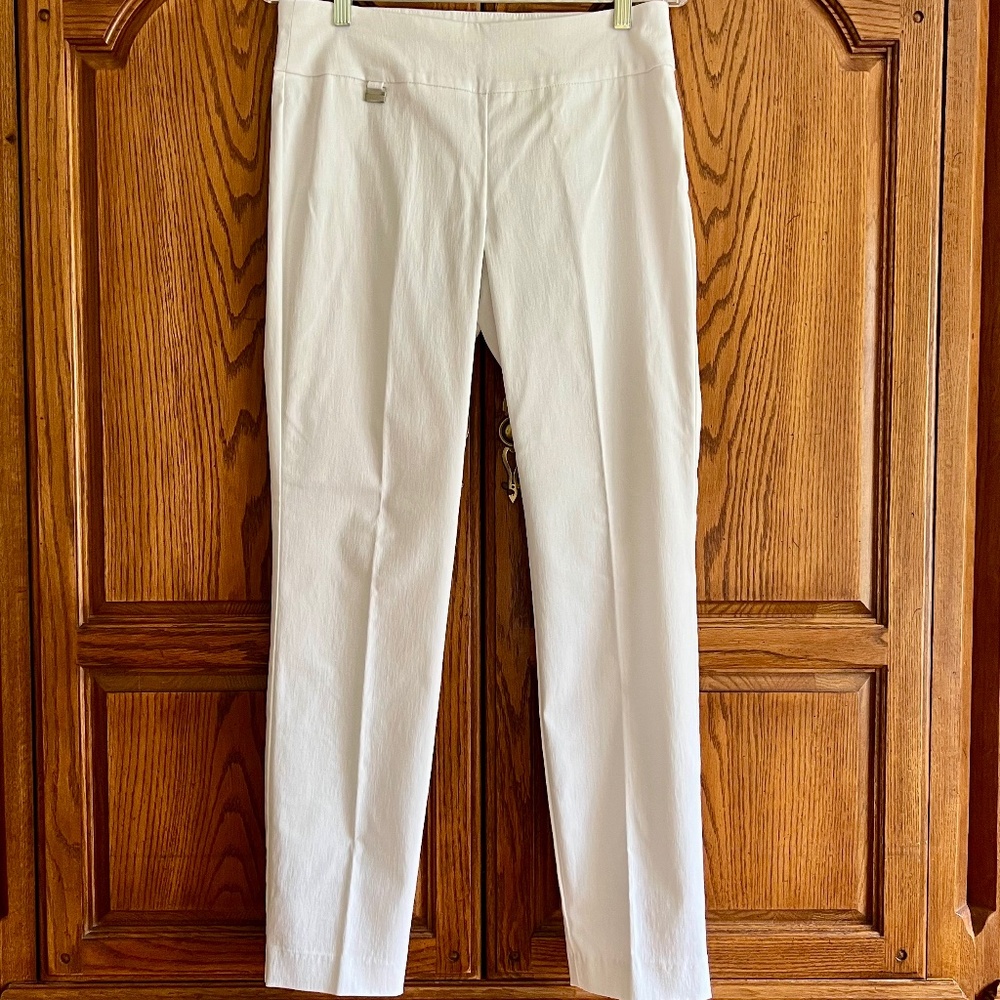 Alfani Slim Leg Pants - White